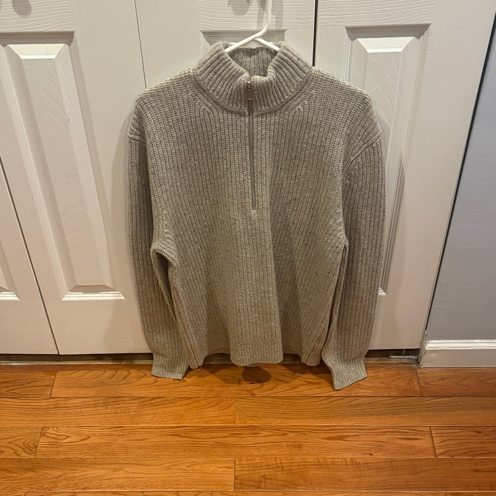 Everlane Felted Merino Half Zip